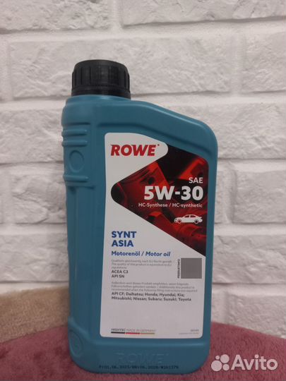 Масло моторное 5w30 rowe