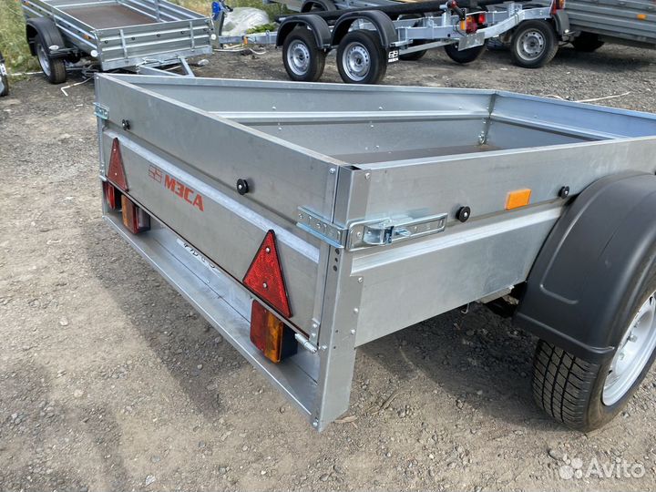 Бюджетный прицеп 2.0х1.1 м (оцинковка, рессоры)
