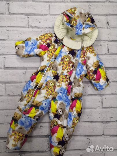 Новый зимний комбинезон 62 68 74см