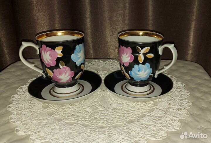 Чашка с блюдцем дулево