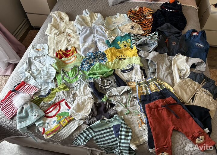 Пакет детских вещей для мальчика 68 74