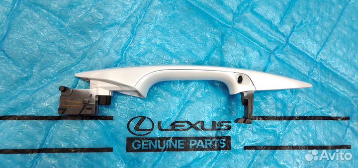 Ручка двери Lexus Rx 4 белый перламутр левая
