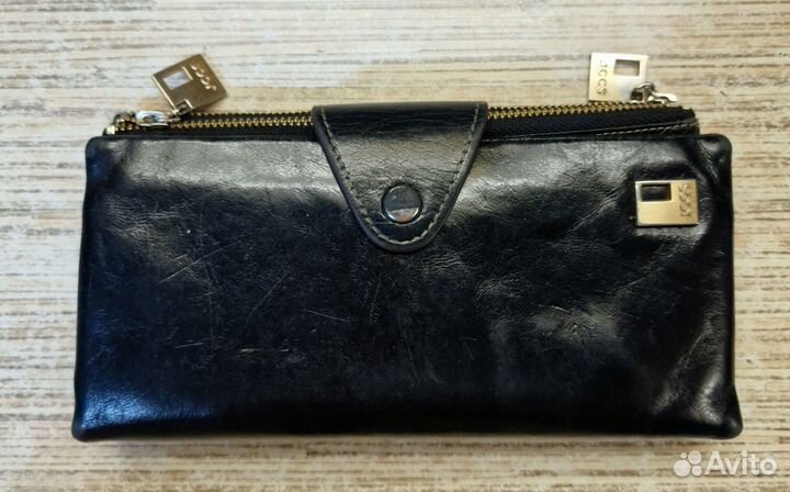 Кошелек женский натуральная кожа бу