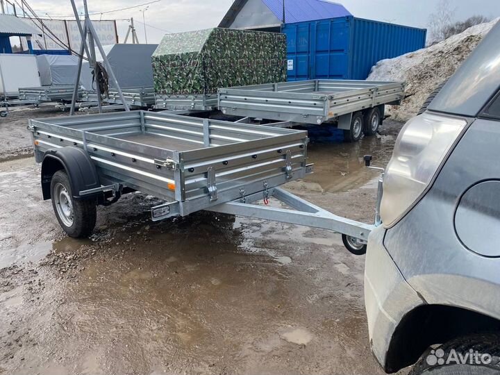 Прицеп легковой оцинкованный. Фаркоп
