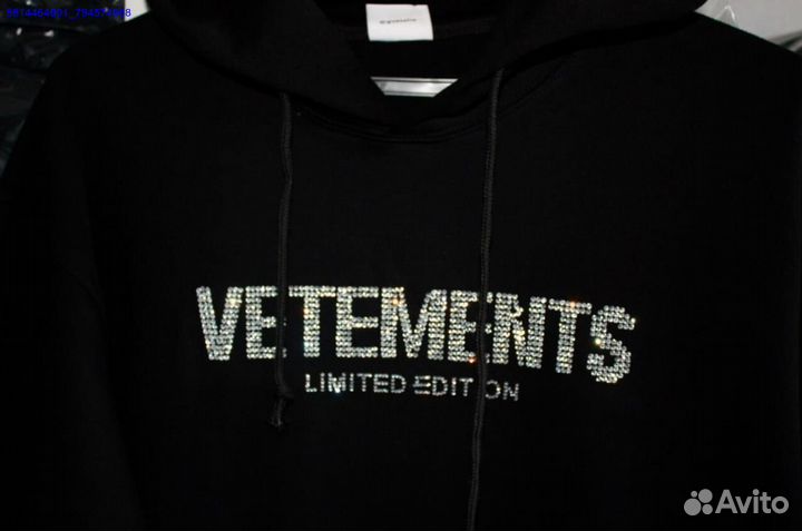Худи Vetements со стразами vhq (Арт.71664)