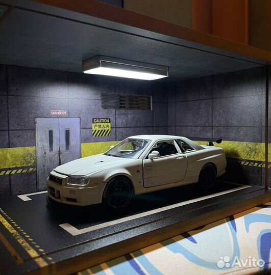 Nissan skyline r34 / Модель 1:24