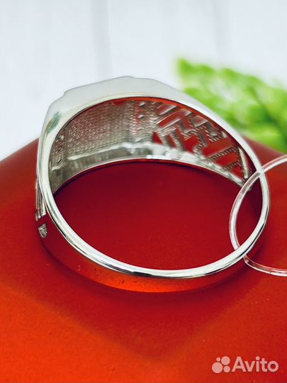 Серебряная печатка проба 925 Арт.007065420123