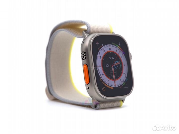 Watch Ultra 49 мм Titanium Case with Yellow/Beige