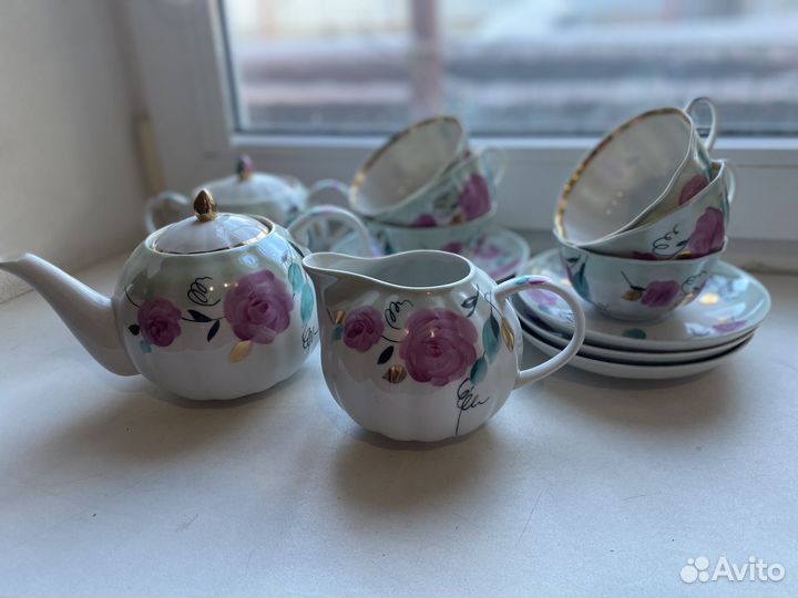 Чайный сервиз дулево розы