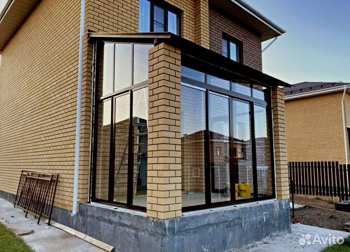 Веранда балкон крыльцо терраса дом остекление