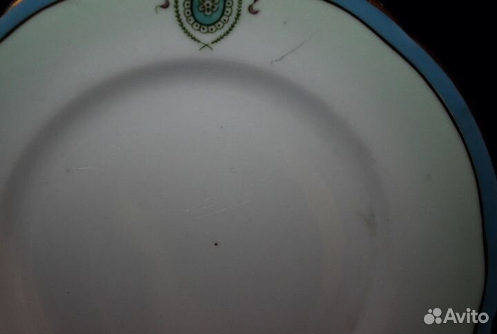 Антикварные тарелки фарфор Кузнецов