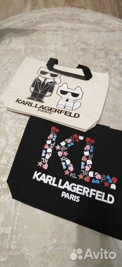 Сумка шоппер пляжный холщевый Karl Lagerfeld