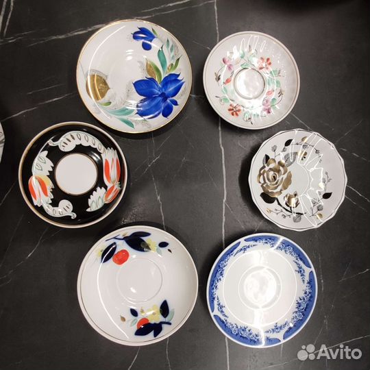 Блюдца винтажные