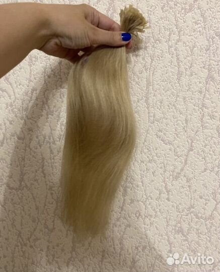 Волосы натуральные 45 см готовые пряди