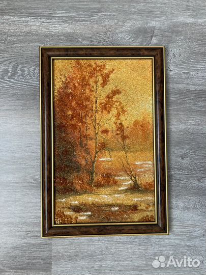 Картина из янтаря 25*35