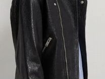 Кожаная куртка косуха черная мужская zara винтаж