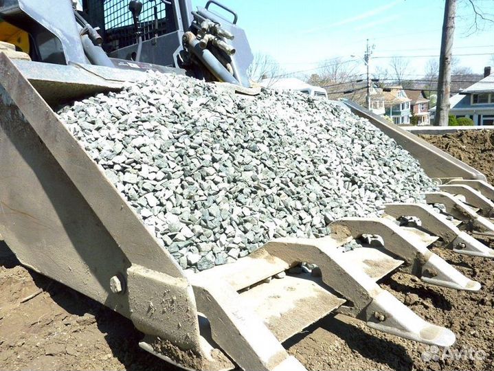 Щебень, песок