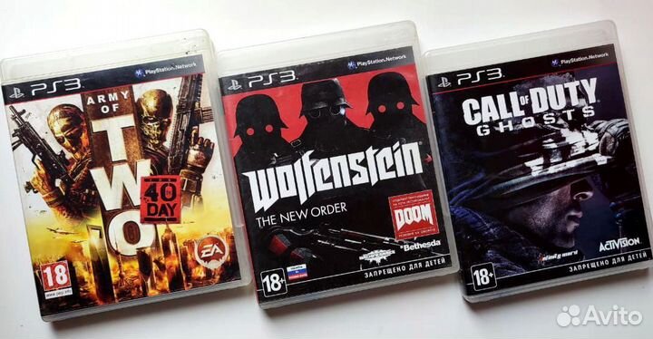Call of Duty/ Army of Two/ Wolfenstein PS3