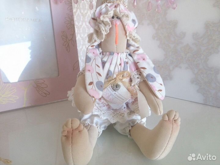 Интерьерная кукла зайка тильда