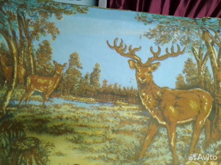 Легендарный настенный ковер с оленями