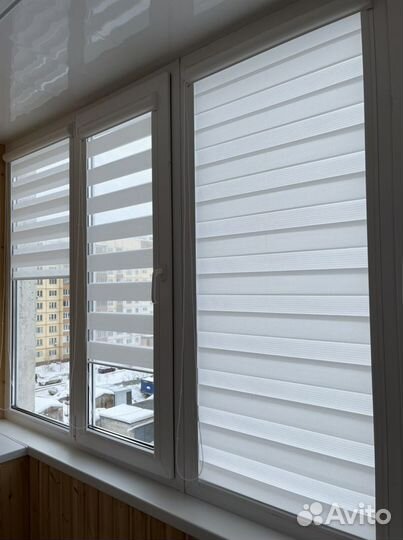 Рулонные шторы день ночь