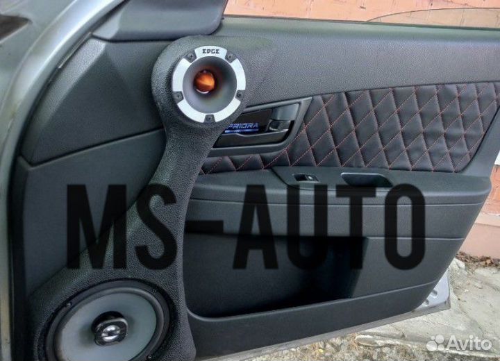 Подсветка ручек дверей Приора