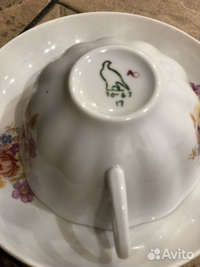 Фарфоровые чайные чашки