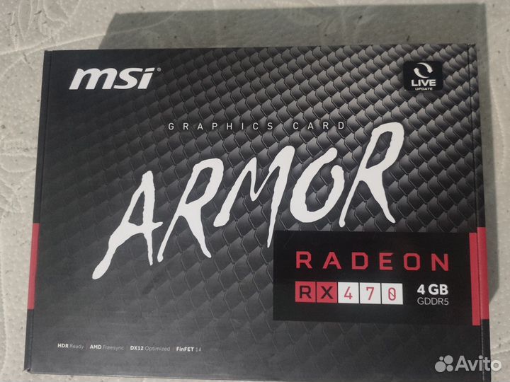 Видеокарта msi armor 470 на 4гб