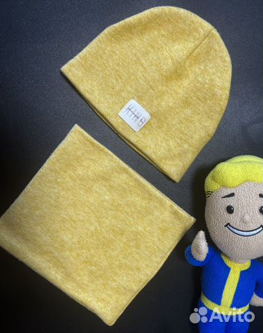 Шапка и снуд весна Комплект детский 2-4 года