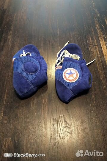 Борцовки для самбо синие