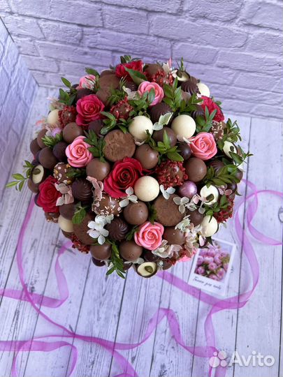 Сладкие букеты из конфет