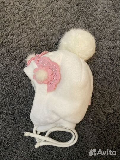 Зимняя шапка на 3-12 месяцев