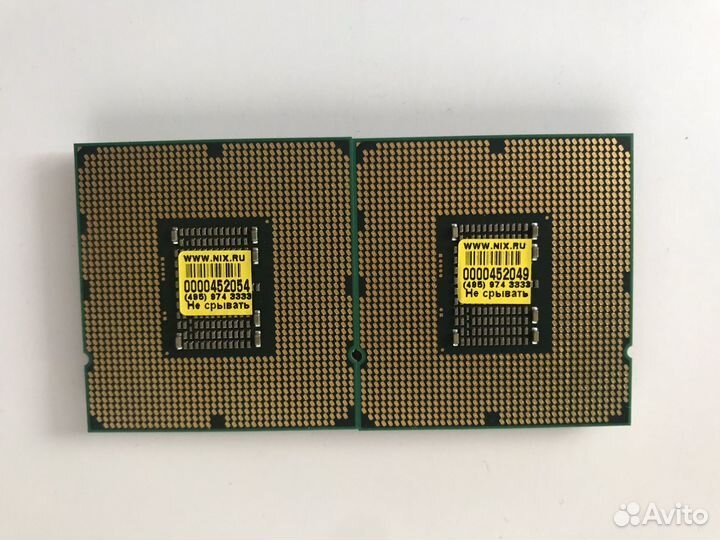 Пара процессоров Intel Xeon E5630 slbvb