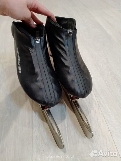 Коньки конькобежные р 42, лезвия Viking