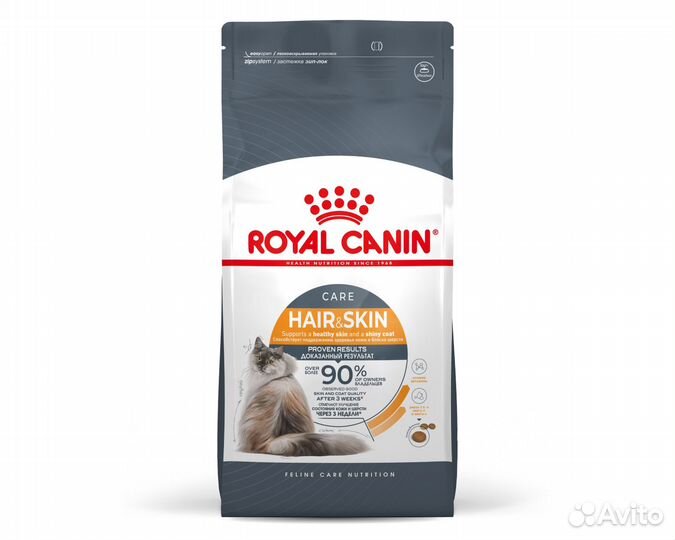 Корм для кошек Royal Canin Hair & Skin Care, 2кг