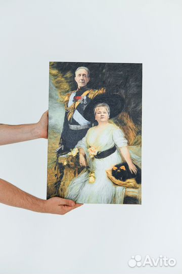 Портрет на холсте по фото (печать)