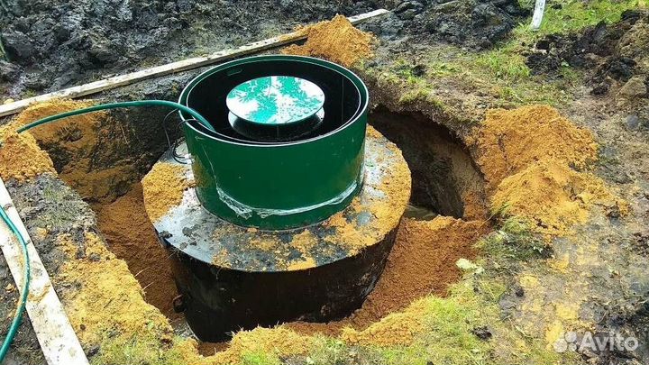 Септик под ключ без откачки. от производителя