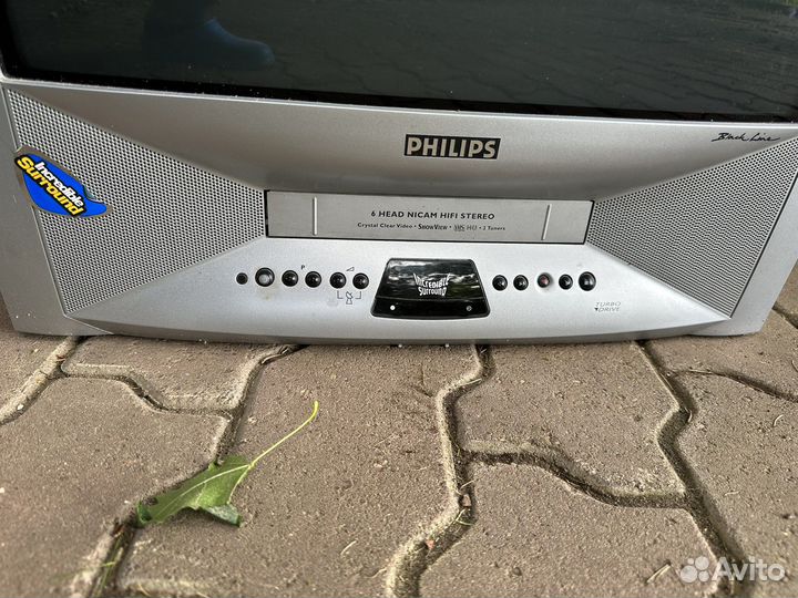 Телевизор Philips рабочий, VHS