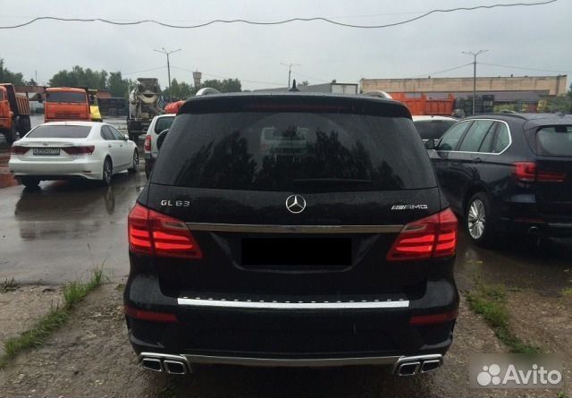 Юбка и насадки бампера задняя Mercedes Gl