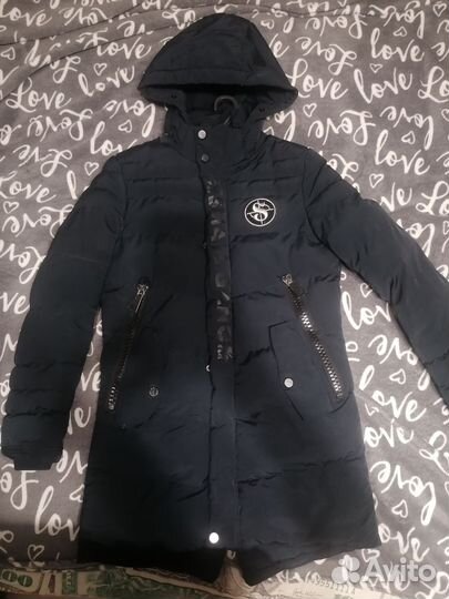 Пуховик зимний на подростка