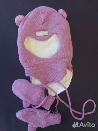 Шапка шлем reima 0-6 мес