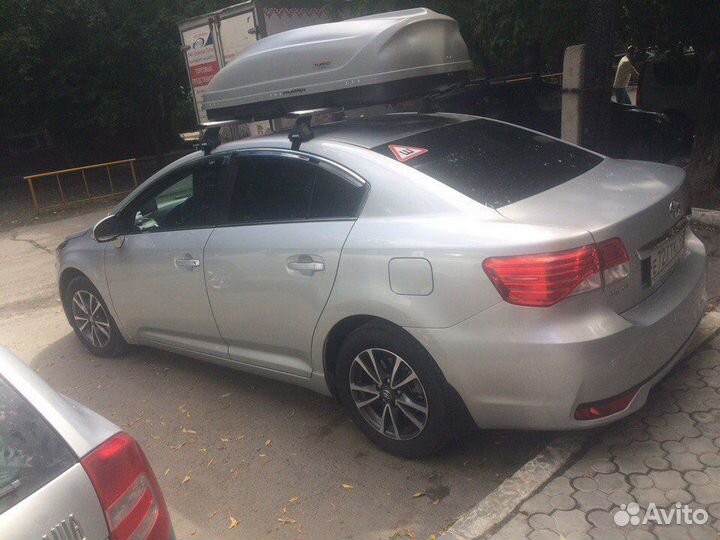 Автобокс багажник на крышу Toyota Avensis серый 41