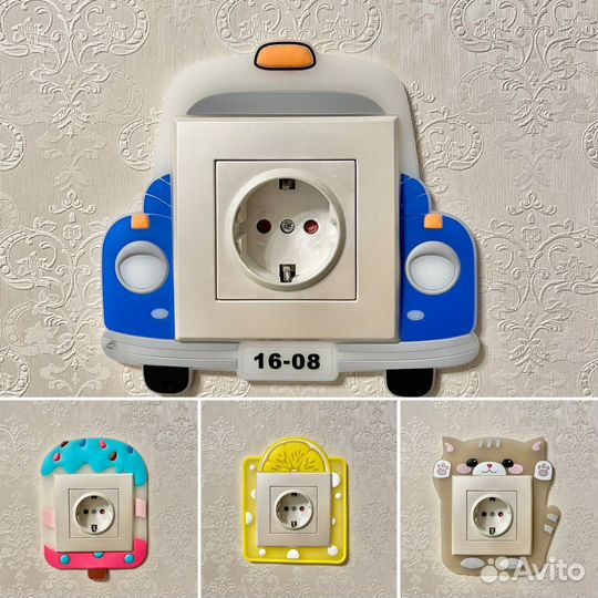 Интерьерная рамка для выключателя в детскую