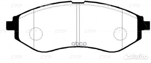 Колодки передние ckkd11 CTR GK0439 GK0439 CTR