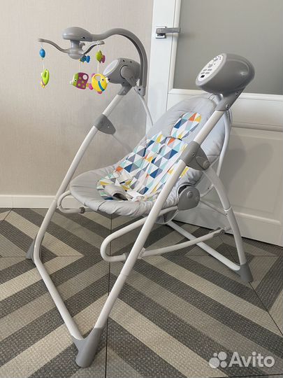 Детские качели шезлонг с рождения