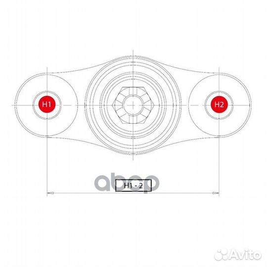 Опора шаровая KIA C'EED 08, hyundai