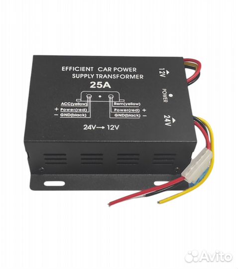 Преобразователь напряжения с 24В на 12В 25A