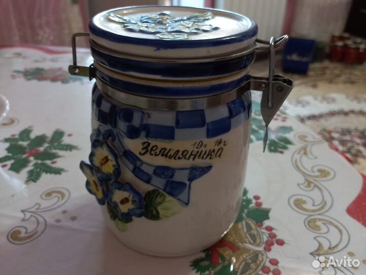 Банки для сыпучих стекло и керамика