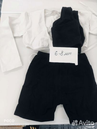 Костюм для тренировки по художественной гим 6-8 л