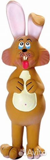 Flamingo игрушка д/с Кролик с пищалкой латекс 23см